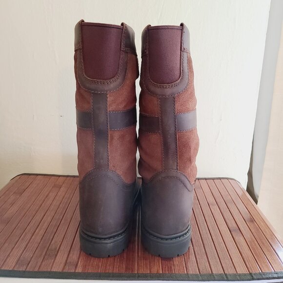 Mid-Calf Leather/Suede Waterproof Country/Yard Boots - NEW - Picture 3 of 9